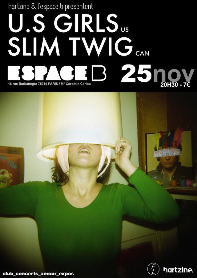 Hartzine et l’Espace B présentent U.S. Girls et Slim Twig le 25 novembre