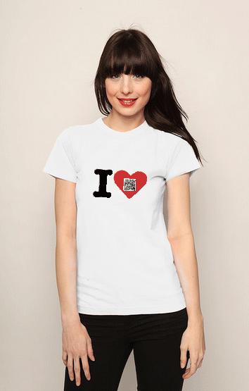tee-shirt-qr-code-i-love My QReaction, les t-shirts 2.0 qui se connectent à votre smartphone
