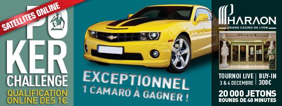 Poker Challenge : une Chevrolet Camaro à gagner !