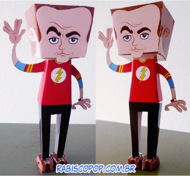 Sheldon Cooper en papertoy ^^