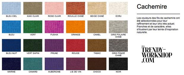 trendy workshop couleurs cachemire Trendy Workshop V2, le cachemire à la demande
