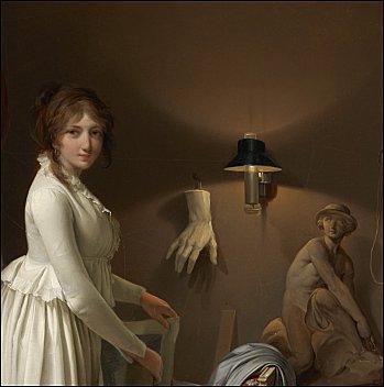 louis leopold boilly femme artiste dans son atelier detail