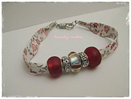 Quand le liberty et le style pandora se rencontrent bracelet liberty et style pandora rouge
