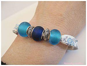 Quand le liberty et le style pandora se rencontrent bracelet bleu liberty