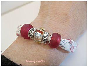Quand le liberty et le style pandora se rencontrent bracelet rouge liberty