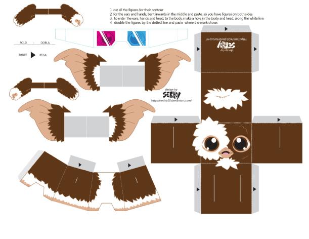 Papertoys Gremlins by Sercho (x 2)