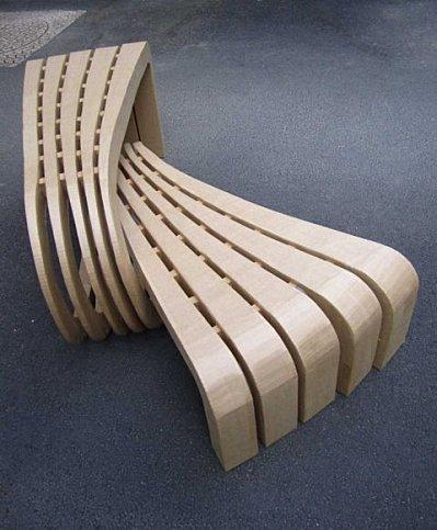 Banc design LORYN by Christophe Flahaut crbst LORYN2-tonkR