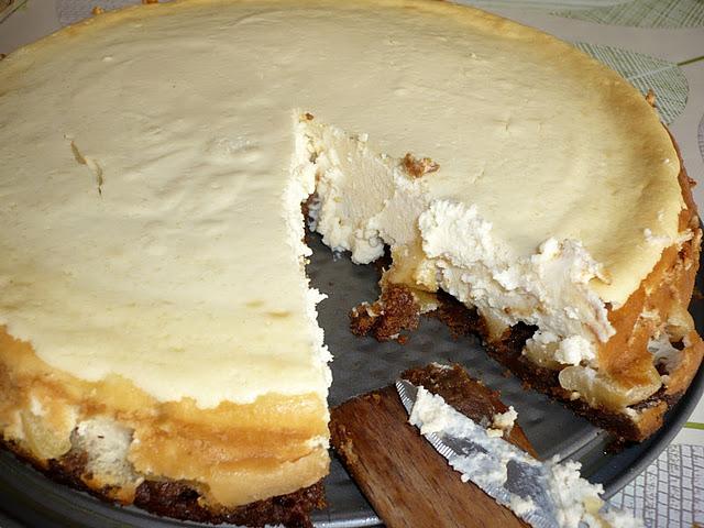 Apple cheesecake, ou mon premier cheesecake ^^