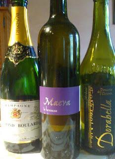 Finalement trois bouteilles pour les nouilles sautées.