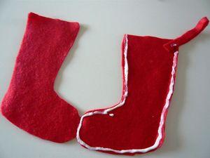 Calendrier de l'avent Home Made #2 : la botte DIY botte feutrine