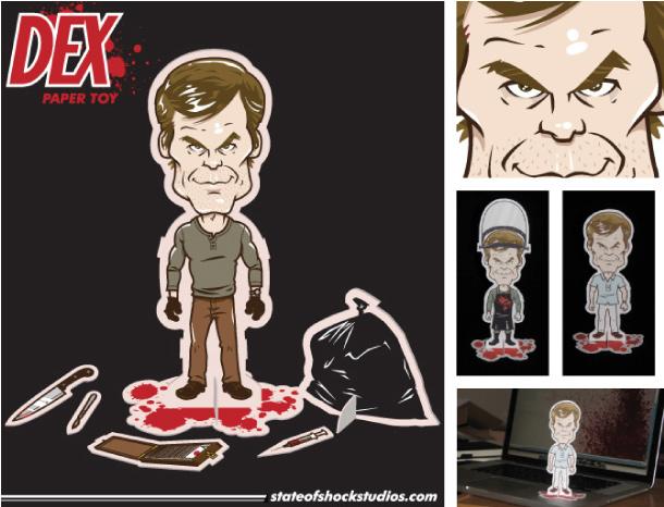Dexter Papertoy by Darin Shock