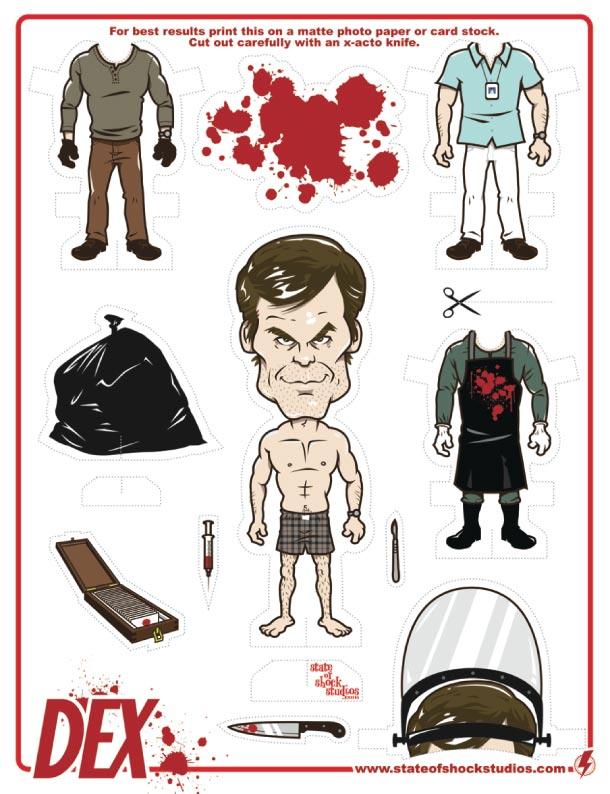 Dexter Papertoy by Darin Shock