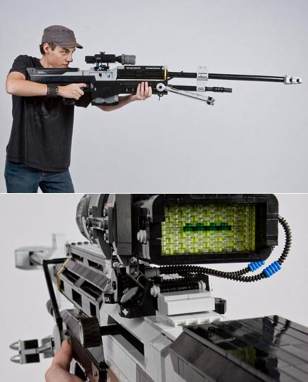 lego halo rifle 1 Halo Sniper Rifle : une réplique en LEGO à léchelle 1:1