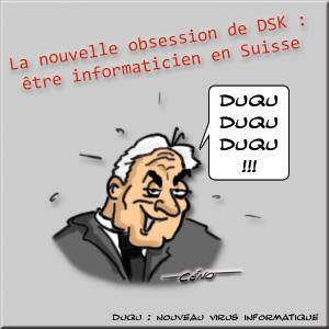 Céno Dessinateur - La Babole : DSK s'attaque à Duqu