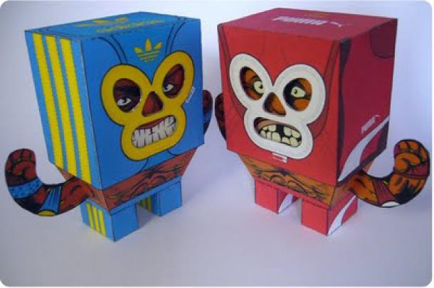 ‘Los Luchadores’ Série #1 (x 12)