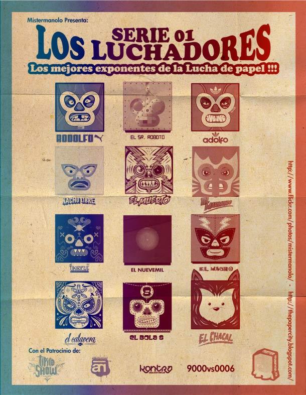 ‘Los Luchadores’ Série #1 (x 12)
