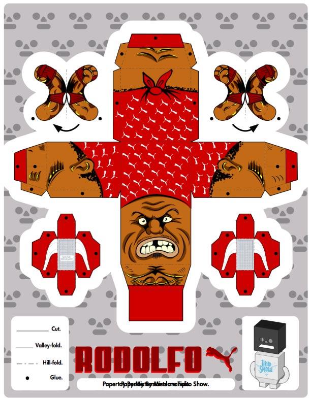 Blog_Paper_Toy_papertoys_Los_Luchadores_Rodolfo_template_preview ‘Los Luchadores’ Série #1 (x 12)