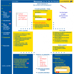 laposte2001 Dis papa, ils étaient comment les sites internet à ton époque ?