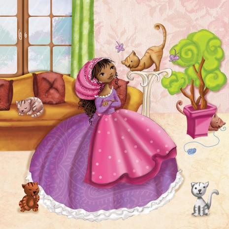 la petite princesse qui aime les chats