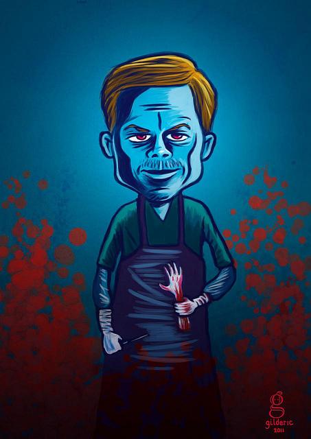 Dexter (Michael C. Hall) - Portrait par Gilderic Dexter (Michael C. Hall) - Caricature par Gilderic