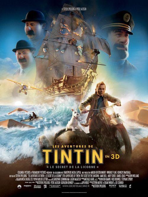 Les aventures de tintin le secret de la licorne peter jackson steven spielberg jamie bell andy serkiss