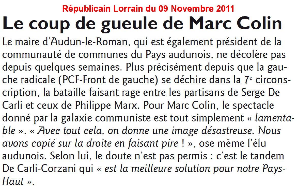 murmures politiques RL du 09 Novembre_1 2011 REPONSE de la GALAXIE… Quand on parle galaxie, on p...