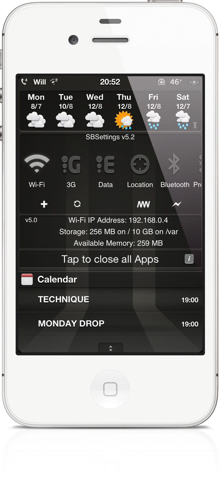 113 Tweak Cydia:NC weather widgets