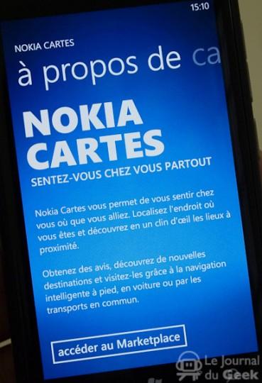 nokia lumia 800 live 321 Nokia Cartes sur tous les Windows Phone 7