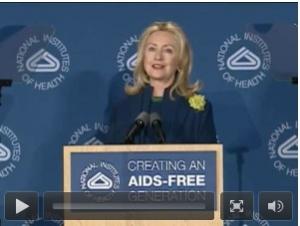 Hillary Clinton plaide pour une génération sans SIDA – National Institutes of Health