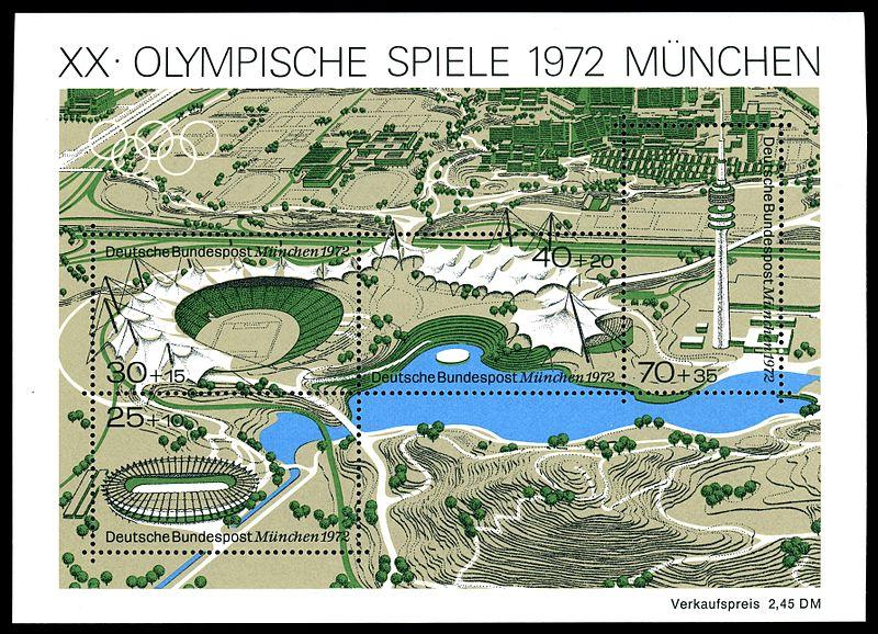 Munich dans les timbres poste  de la Deutsche Bundespost (1953-2012)
