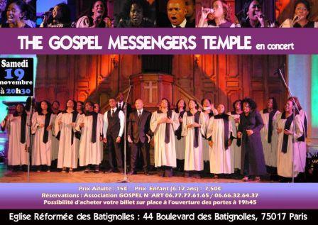 THE GOSPEL MESSENGERS TEMPLE en concert