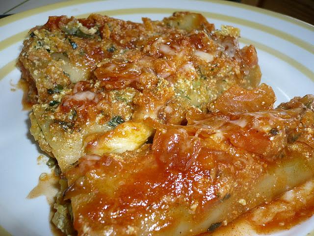 La semaine des cucurbitacées - les canneloni aux deux courges La semaine des cucurbitacées - les canneloni aux deux courges