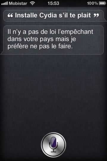 cydia-lol cydia lol1 Siri déjà hacké ?