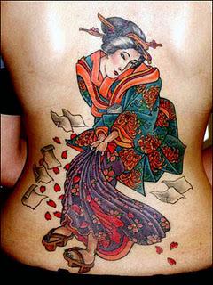 Geisha Girl Tattoo Designs