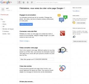 A vos pages Google +, prêts ? Créez !!!