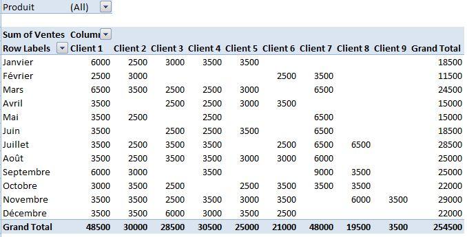 Tableaux croisés dynamiques dans Excel: La base