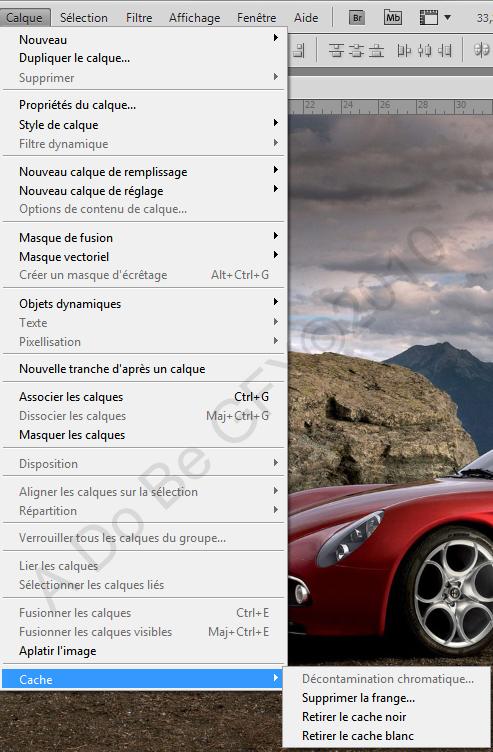 Alfa Romeo C8 : intégrer des splashs au pinceau mélangeur