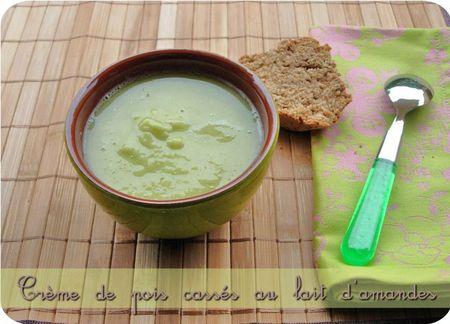 Crème de pois cassés, au lait d'amandes crème de pois cassés amandes (scrap3)