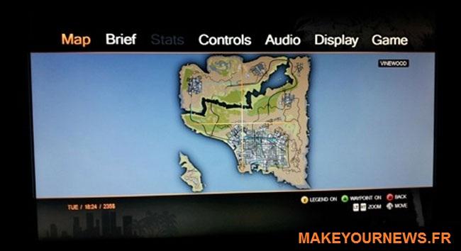 GTA-V-Map-2 Grand Theft Auto V : date et map révélées