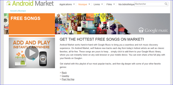 Utiliser Google Music dès maintenant depuis la France avec Cocoon et Firefox