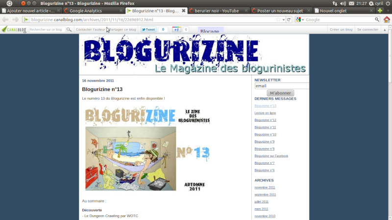 [Web] Blogurizine n°13