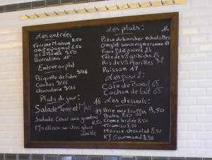 L'ardoise des Crocs de l'Ogre Restaurants