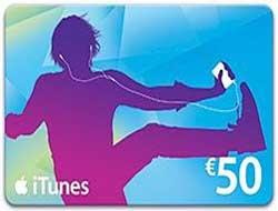 15 euros de réduction sur une carte iTunes de 50 euros à la Fnac