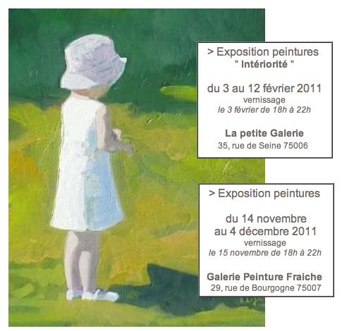 Exposition de la peintre Ostiane de Saint Julien du 14 nov. au 4 déc.