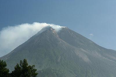 Le cratère du Merapi