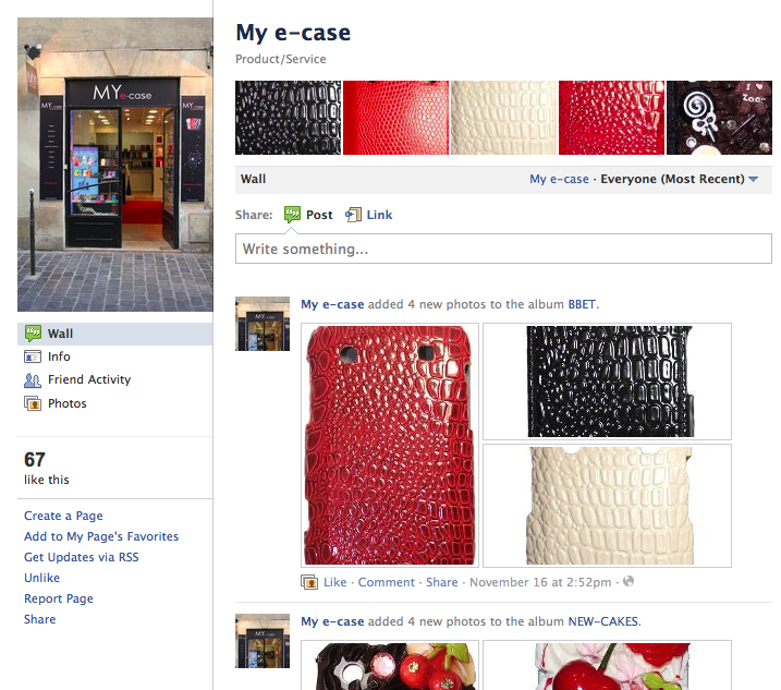 Page Fans Facebook My e-case 04