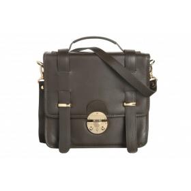 Besace MYSUELLY sac cartable cuir noir Besace MYSUELLY sac cartable cuir noir