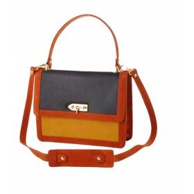 Pochette MYSUELLY petit sac trois couleurs cuir Pochette MYSUELLY petit sac trois couleurs cuir