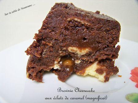 Brownie Cheesecake aux éclats de caramel 3