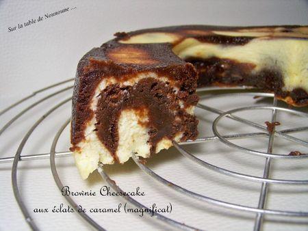 Brownie Cheesecake aux éclats de caramel 2